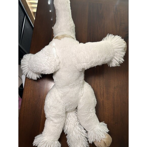Dan Dee White Unicorn Plush Gold Horn Hooves Stars 23” Stuffed Animal 2017 - Picture 10 of 12